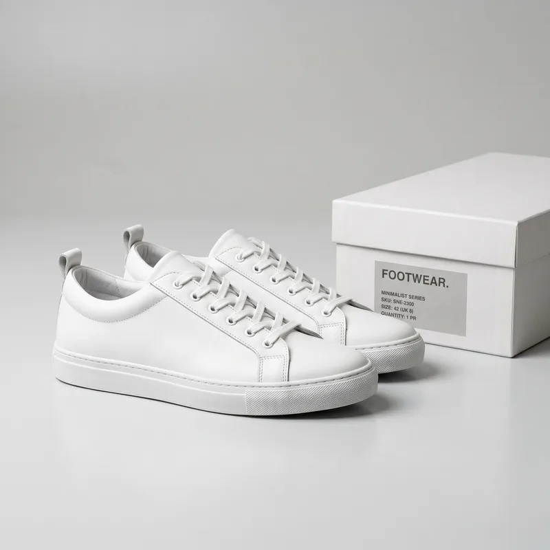 Original product photo — one pair of leather sneakers